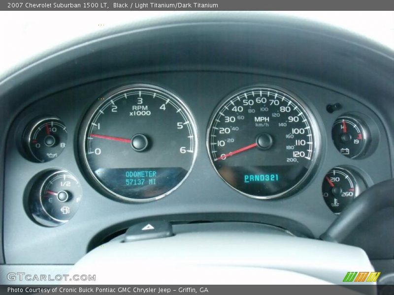 Black / Light Titanium/Dark Titanium 2007 Chevrolet Suburban 1500 LT