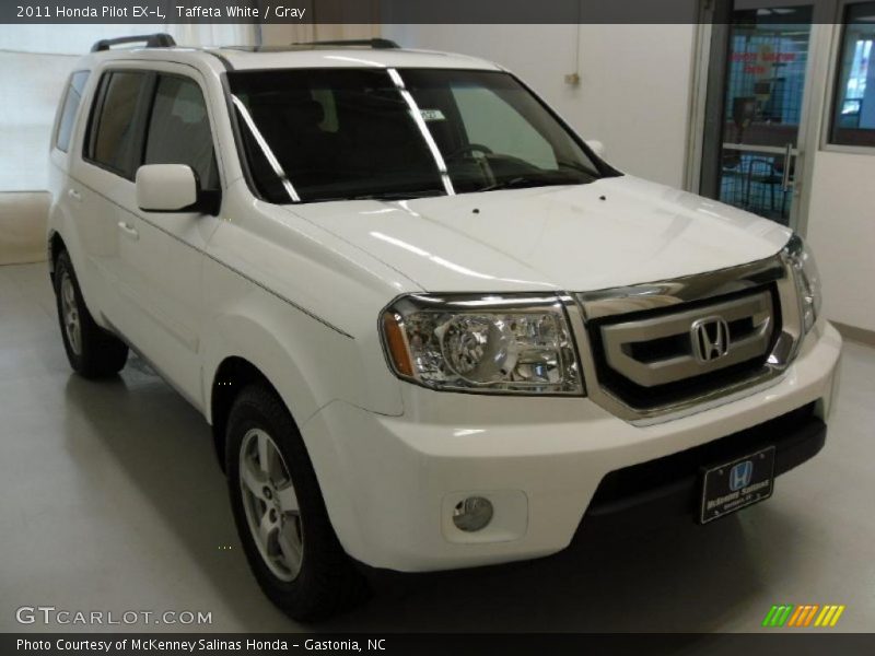 Taffeta White / Gray 2011 Honda Pilot EX-L