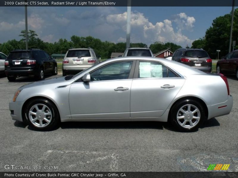 Radiant Silver / Light Titanium/Ebony 2009 Cadillac CTS Sedan