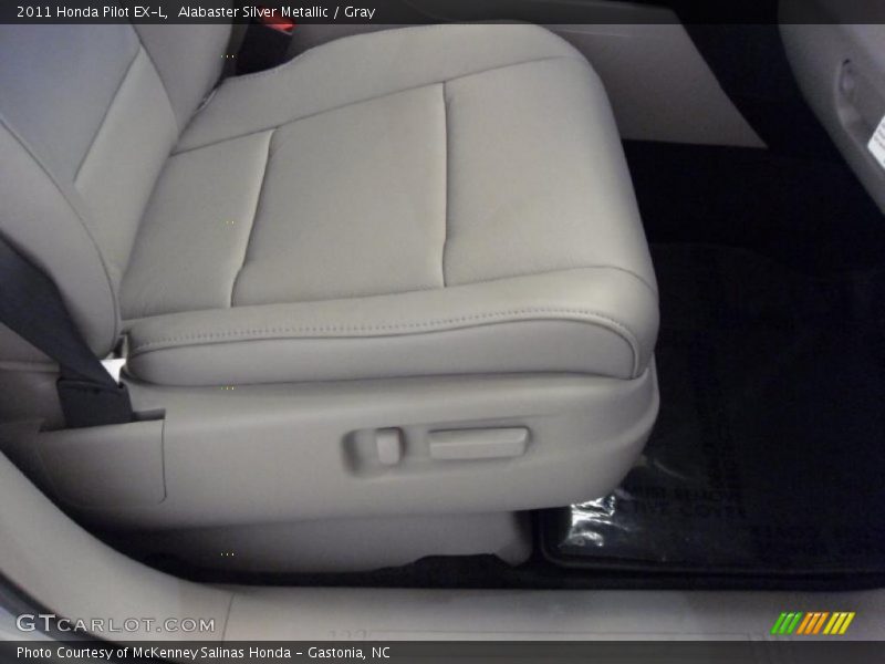 Alabaster Silver Metallic / Gray 2011 Honda Pilot EX-L