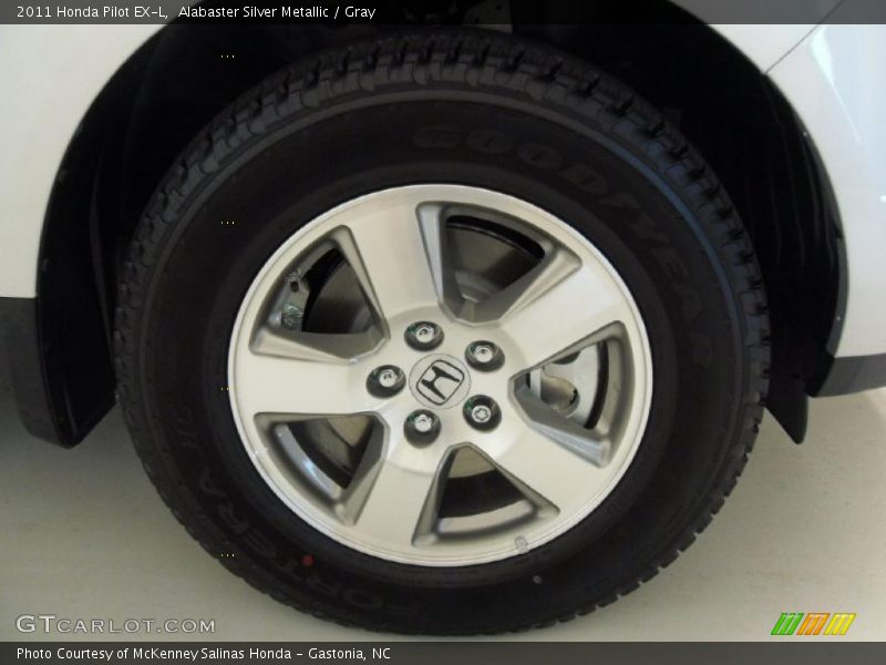 Alabaster Silver Metallic / Gray 2011 Honda Pilot EX-L