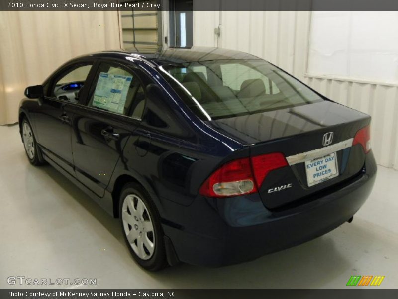 Royal Blue Pearl / Gray 2010 Honda Civic LX Sedan