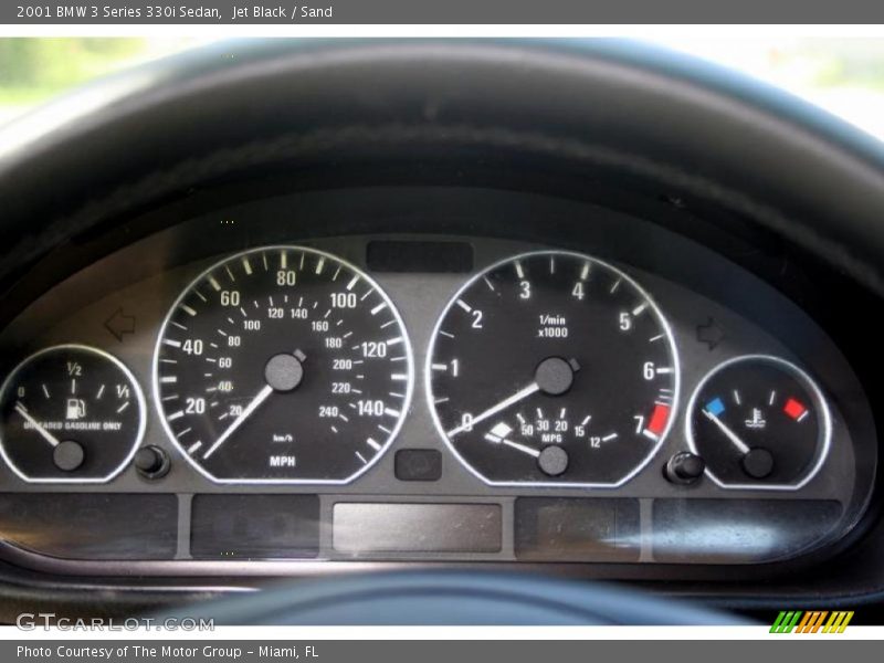 Jet Black / Sand 2001 BMW 3 Series 330i Sedan