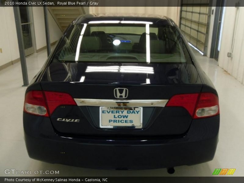 Royal Blue Pearl / Gray 2010 Honda Civic LX Sedan