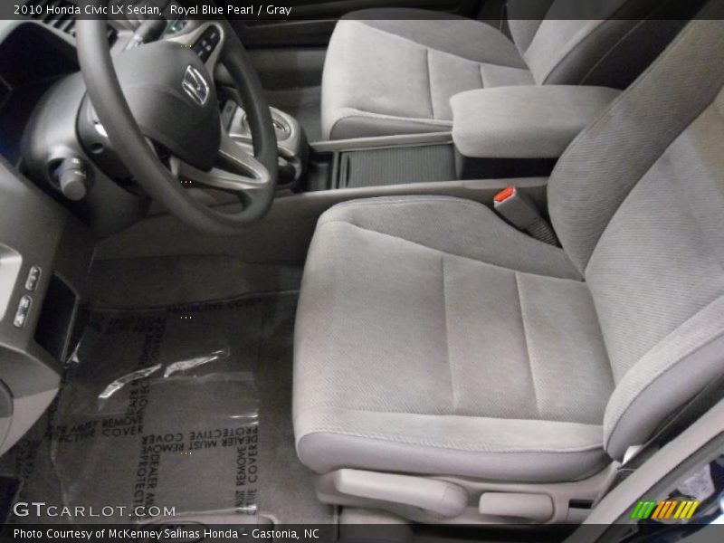 Royal Blue Pearl / Gray 2010 Honda Civic LX Sedan