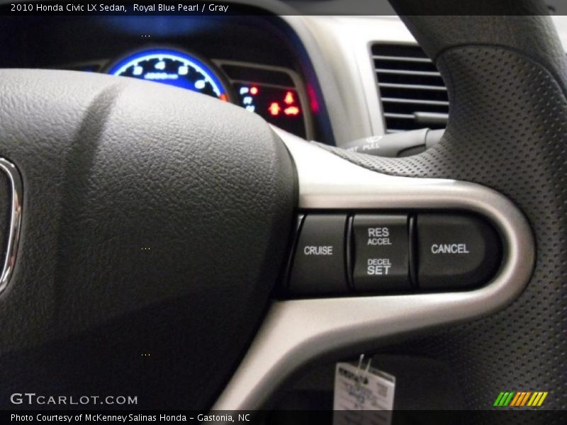 Royal Blue Pearl / Gray 2010 Honda Civic LX Sedan