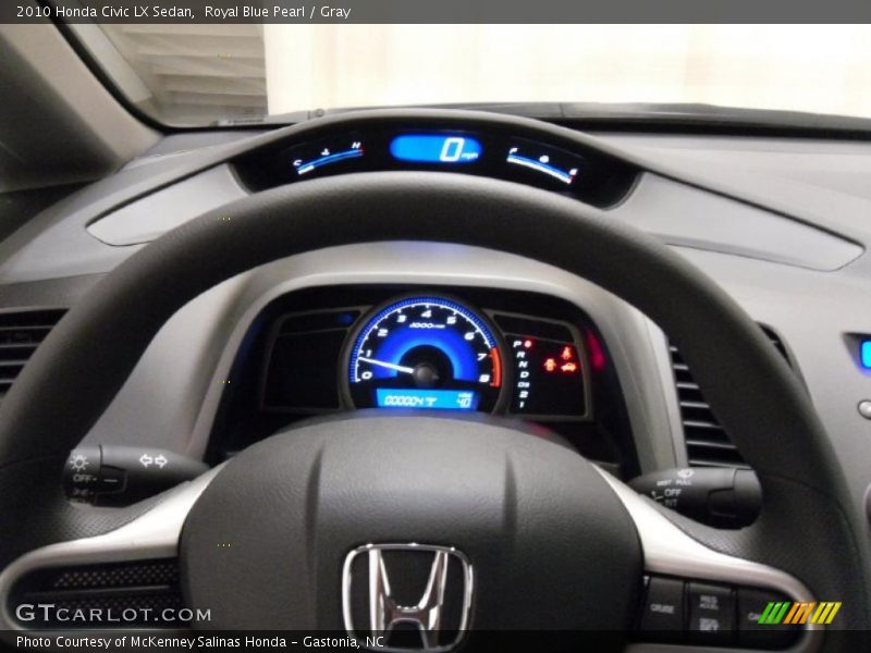 Royal Blue Pearl / Gray 2010 Honda Civic LX Sedan
