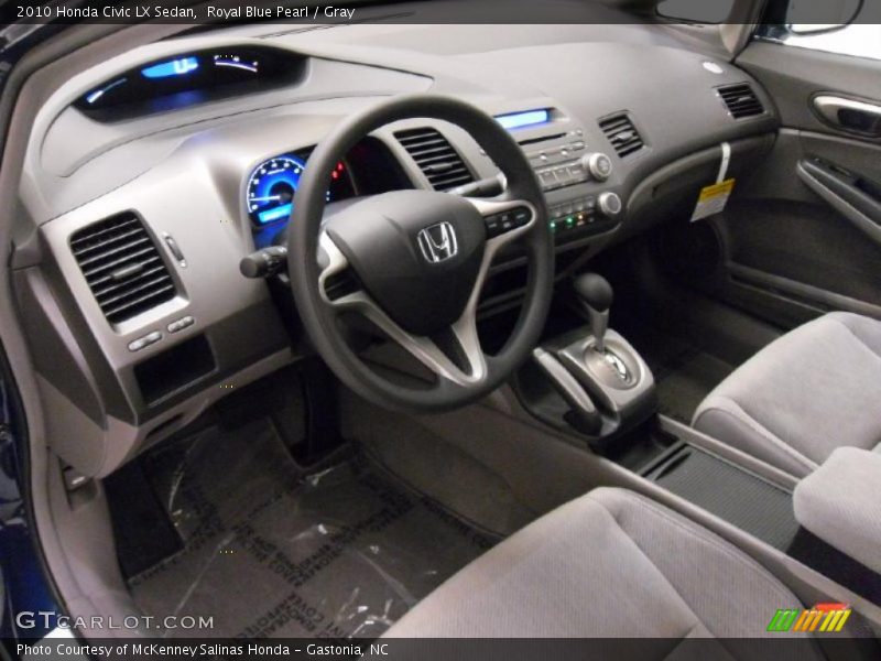 Royal Blue Pearl / Gray 2010 Honda Civic LX Sedan
