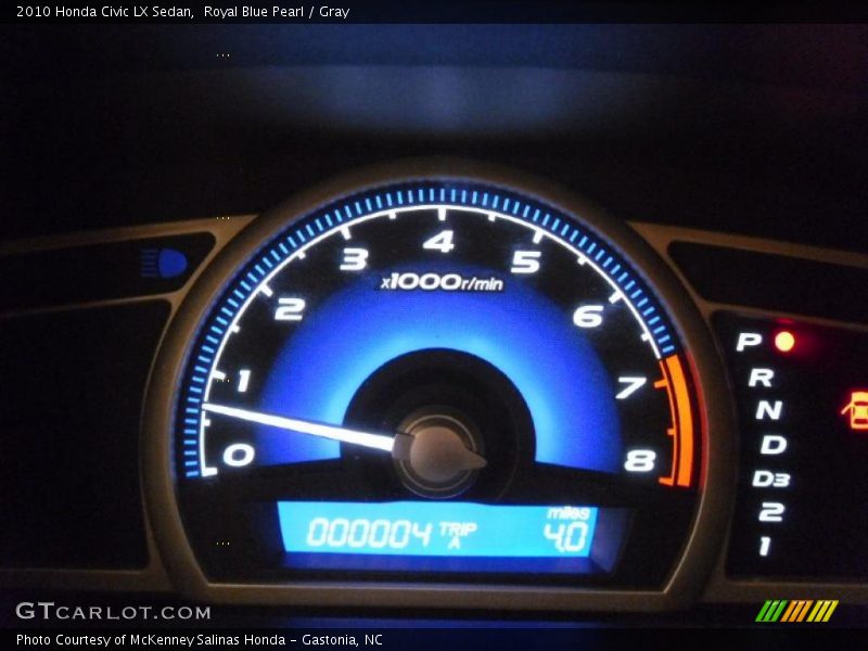 Royal Blue Pearl / Gray 2010 Honda Civic LX Sedan