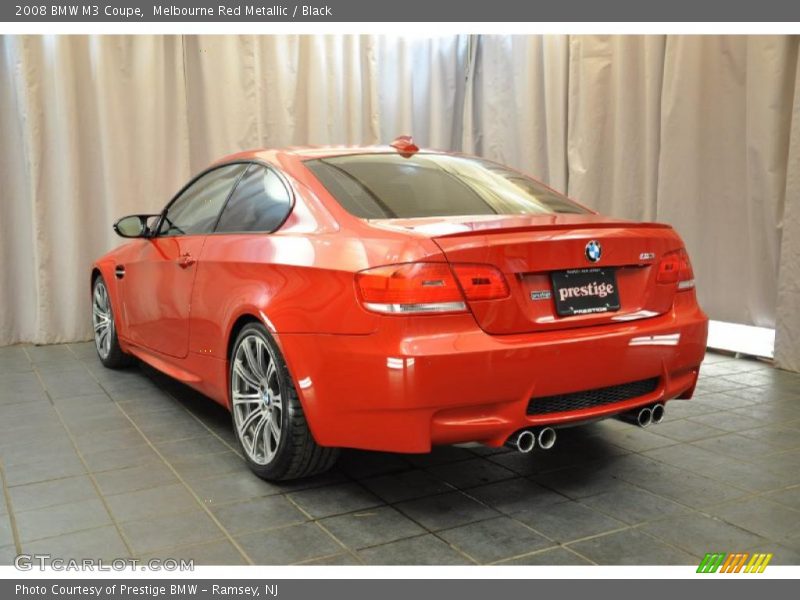 Melbourne Red Metallic / Black 2008 BMW M3 Coupe