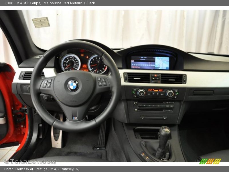 Melbourne Red Metallic / Black 2008 BMW M3 Coupe