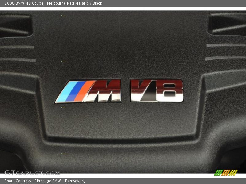 Melbourne Red Metallic / Black 2008 BMW M3 Coupe