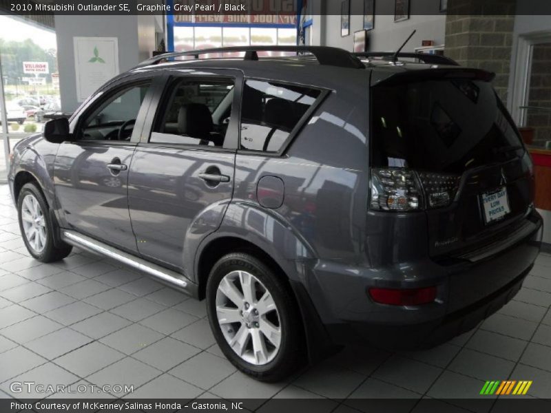 Graphite Gray Pearl / Black 2010 Mitsubishi Outlander SE