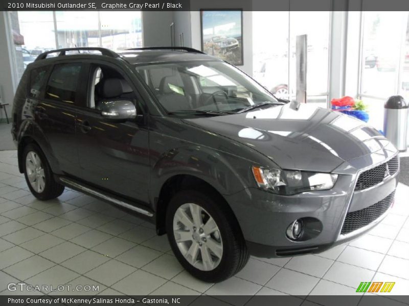 Graphite Gray Pearl / Black 2010 Mitsubishi Outlander SE