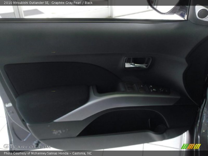 Graphite Gray Pearl / Black 2010 Mitsubishi Outlander SE