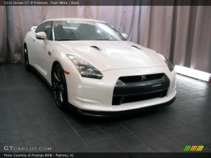 Pearl White / Black 2010 Nissan GT-R Premium