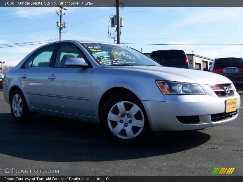 Bright Silver / Gray 2008 Hyundai Sonata GLS V6