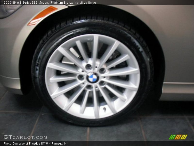 Platinum Bronze Metallic / Beige 2009 BMW 3 Series 335i Sedan