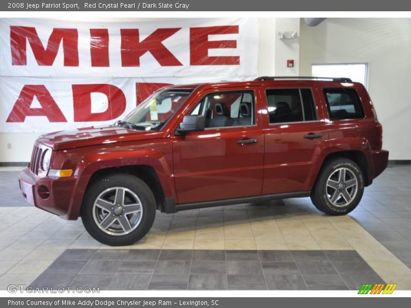 Red Crystal Pearl / Dark Slate Gray 2008 Jeep Patriot Sport
