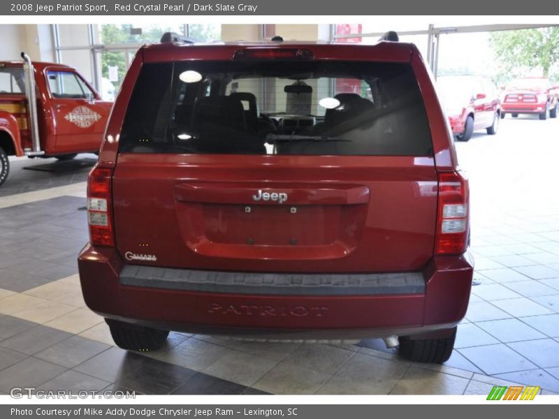 Red Crystal Pearl / Dark Slate Gray 2008 Jeep Patriot Sport