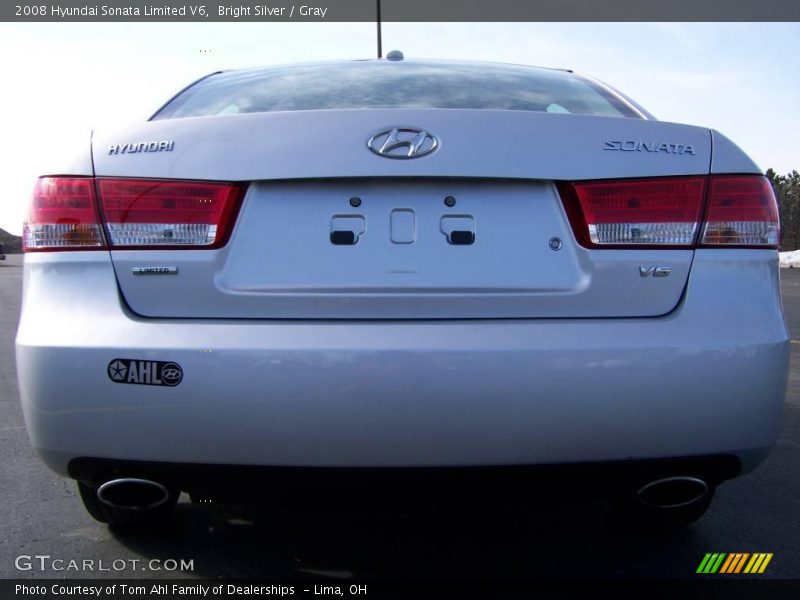 Bright Silver / Gray 2008 Hyundai Sonata Limited V6