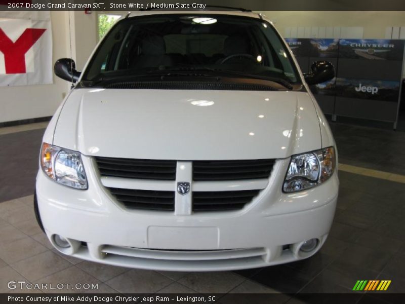 Stone White / Medium Slate Gray 2007 Dodge Grand Caravan SXT