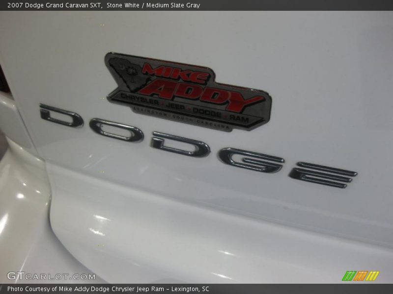Stone White / Medium Slate Gray 2007 Dodge Grand Caravan SXT