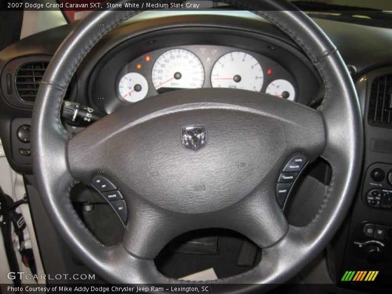 Stone White / Medium Slate Gray 2007 Dodge Grand Caravan SXT