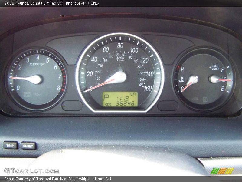 Bright Silver / Gray 2008 Hyundai Sonata Limited V6