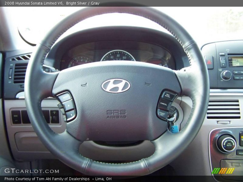 Bright Silver / Gray 2008 Hyundai Sonata Limited V6