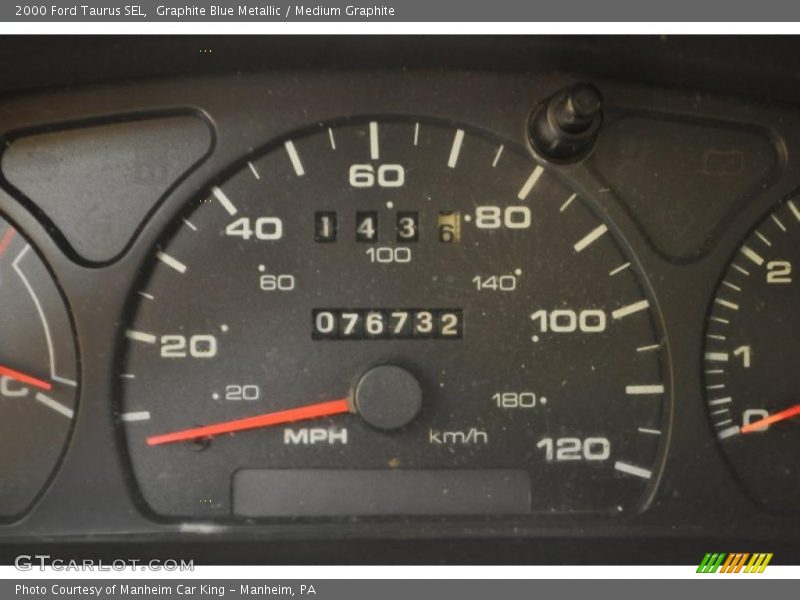 Graphite Blue Metallic / Medium Graphite 2000 Ford Taurus SEL