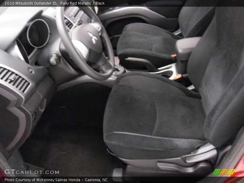 Rally Red Metallic / Black 2010 Mitsubishi Outlander ES