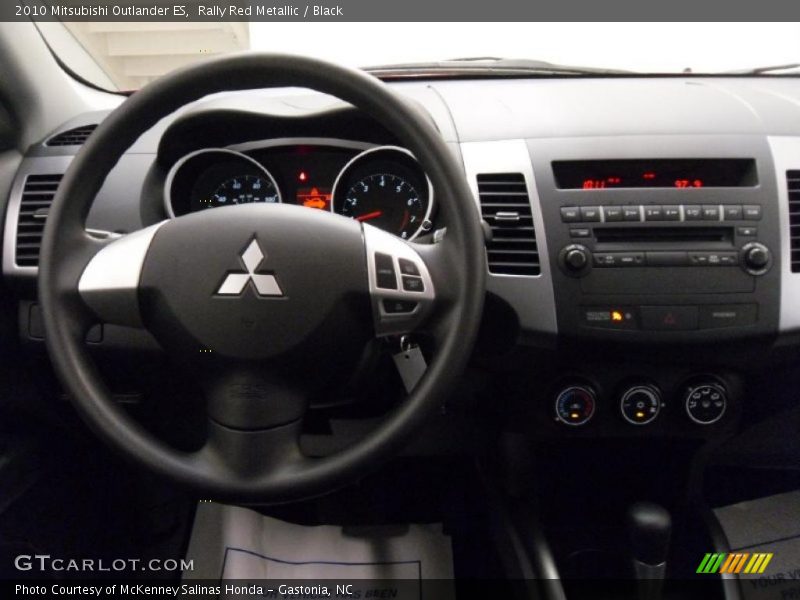 Rally Red Metallic / Black 2010 Mitsubishi Outlander ES