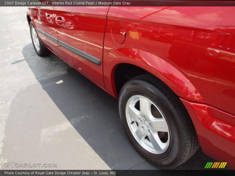 Inferno Red Crystal Pearl / Medium Slate Gray 2007 Dodge Caravan SXT