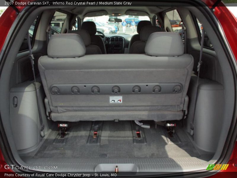 Inferno Red Crystal Pearl / Medium Slate Gray 2007 Dodge Caravan SXT