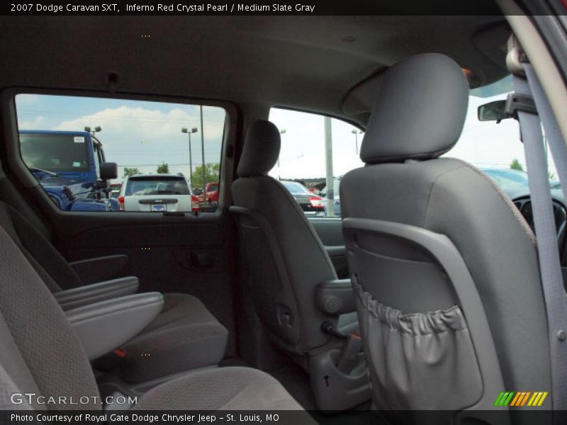 Inferno Red Crystal Pearl / Medium Slate Gray 2007 Dodge Caravan SXT