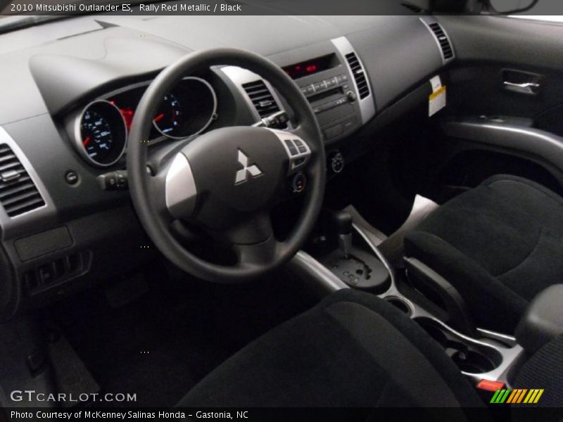 Rally Red Metallic / Black 2010 Mitsubishi Outlander ES