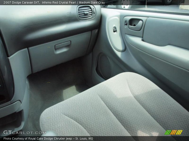 Inferno Red Crystal Pearl / Medium Slate Gray 2007 Dodge Caravan SXT