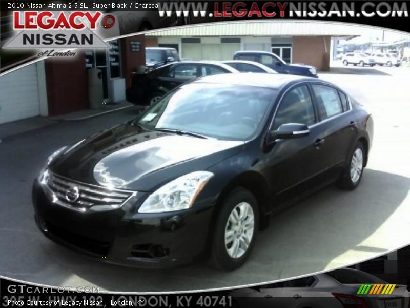 Super Black / Charcoal 2010 Nissan Altima 2.5 SL