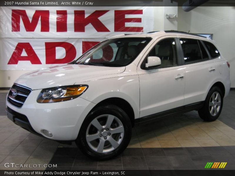 Arctic White / Gray 2007 Hyundai Santa Fe Limited