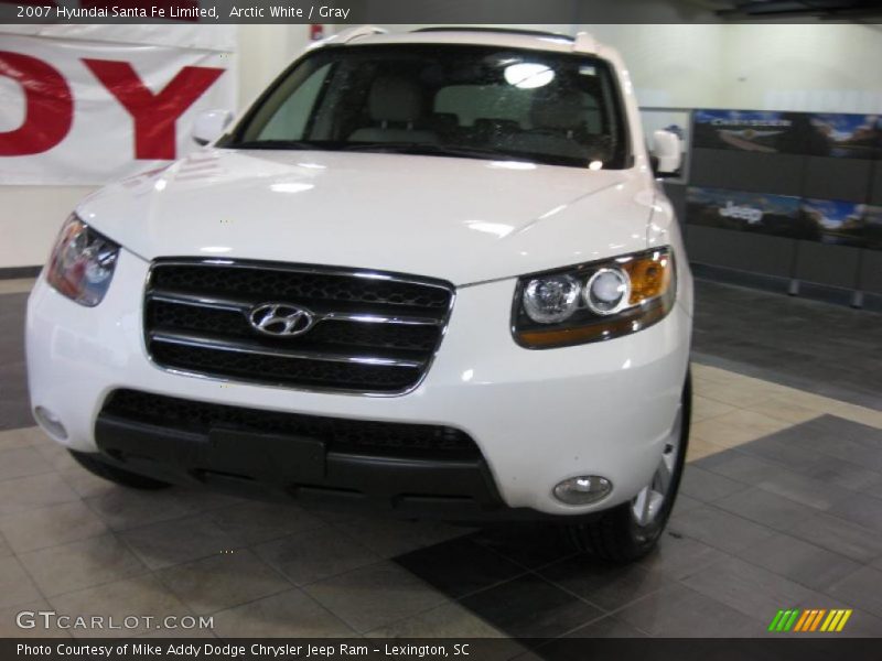 Arctic White / Gray 2007 Hyundai Santa Fe Limited
