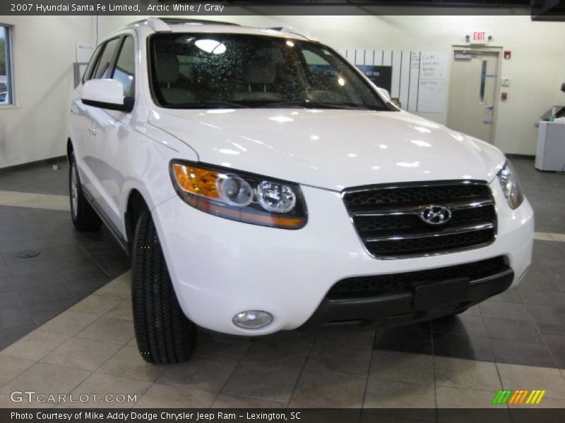 Arctic White / Gray 2007 Hyundai Santa Fe Limited