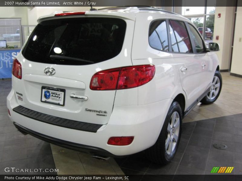 Arctic White / Gray 2007 Hyundai Santa Fe Limited