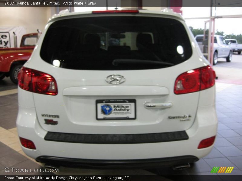Arctic White / Gray 2007 Hyundai Santa Fe Limited