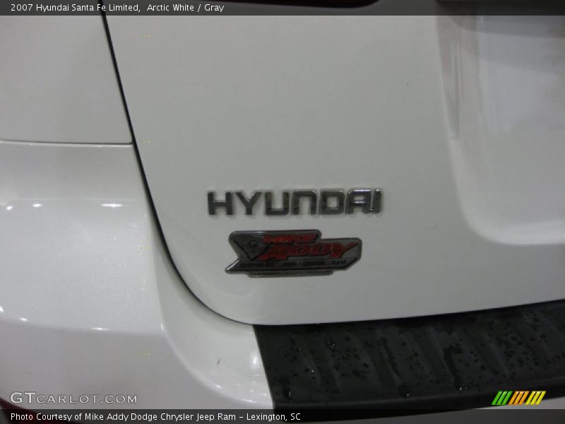 Arctic White / Gray 2007 Hyundai Santa Fe Limited