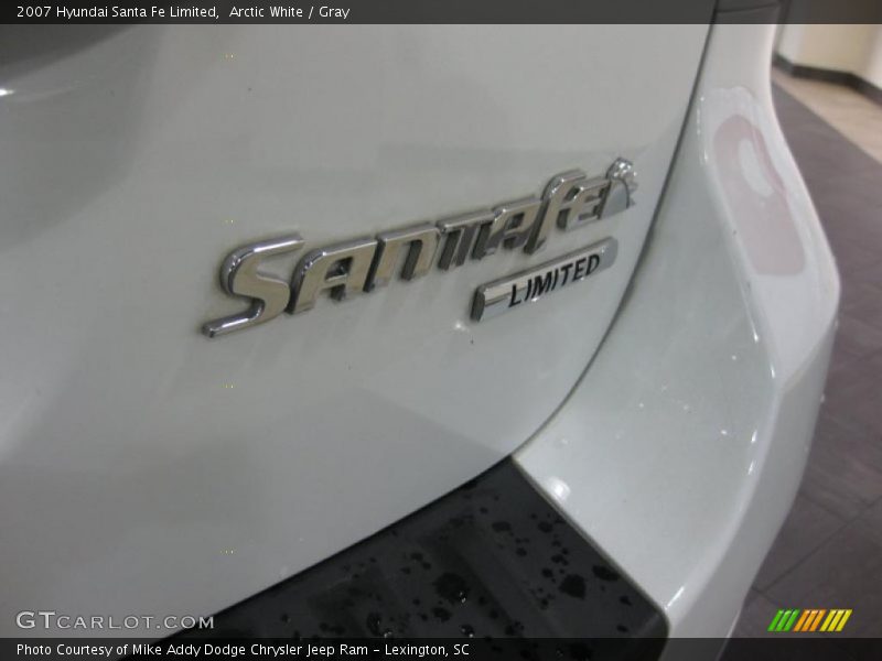 Arctic White / Gray 2007 Hyundai Santa Fe Limited