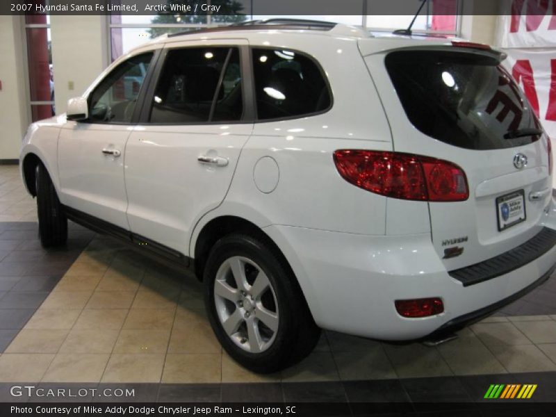 Arctic White / Gray 2007 Hyundai Santa Fe Limited