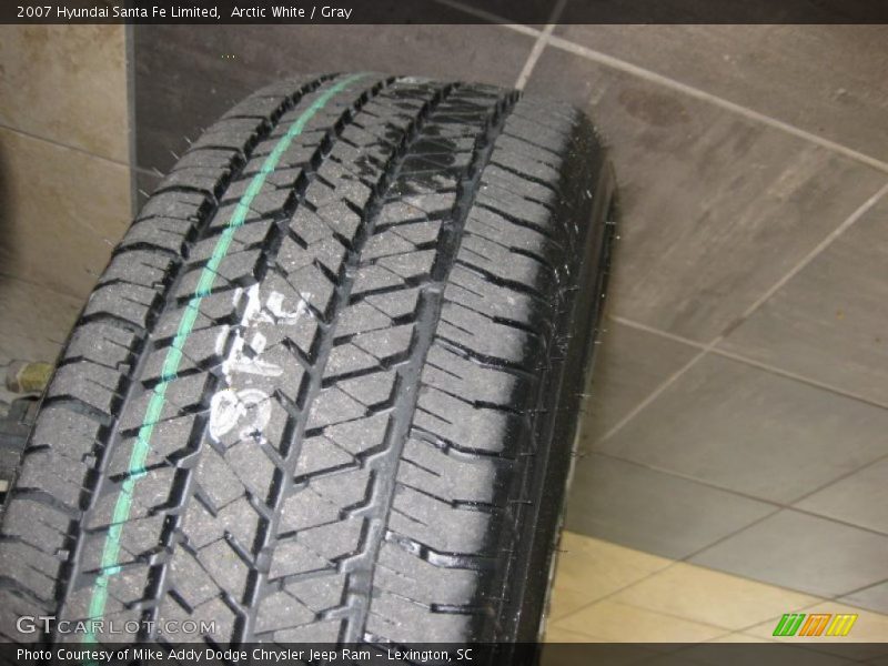 Arctic White / Gray 2007 Hyundai Santa Fe Limited