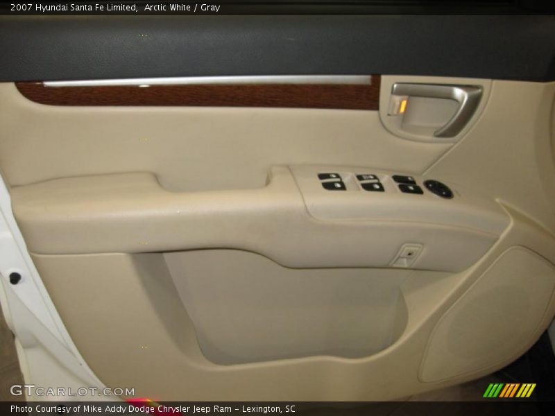 Arctic White / Gray 2007 Hyundai Santa Fe Limited