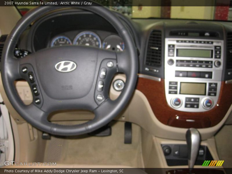 Arctic White / Gray 2007 Hyundai Santa Fe Limited